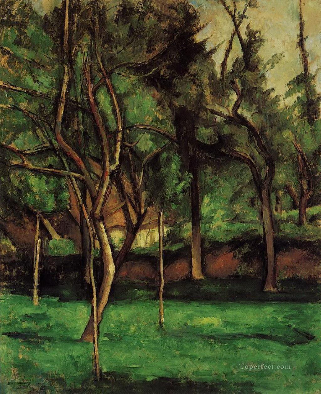 Orchard Paul Cezanne woods forest Oil Paintings